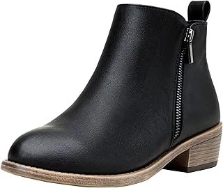 Women's 905 Ankle Boots, Classic Low Heeled Short Booties, Casual Comfortable Boots with Wide Widths Available