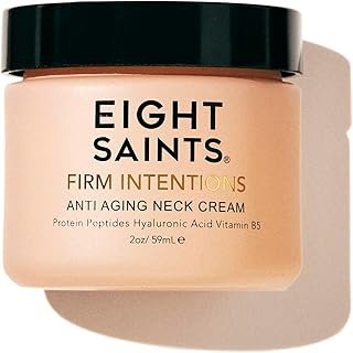 Eight Saints Firm Intentions Anti Aging Neck Cream, Natural & Organic, For Firming Skin and Reducing Wrinkles, 2 Ounces