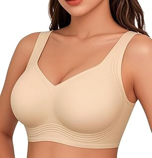 2026 Jelly Seamless Wireless Plus Size Bras No Underwire Supportive Full Coverage Comfortable Everyday Bra for Older Women