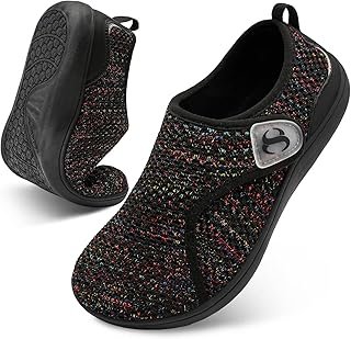 Womens Walking Shoes Comfortable Wide Diabetic Shoes Adjustable Zero Drop Edema Shoe Breathable Neuropathy Nursing Shoes Casual Wide Width Sneakers