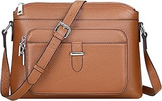 Genuine Leather Crossbody Bags for Women Small Ladies Handbags and Purses with Card Slots
