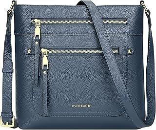 Crossbody Bags for Women Leather Purses for Ladies with Multiple Pockets