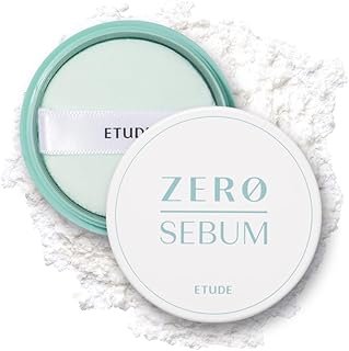 ETUDE Zero Sebum Loose Powder for Face | Lightweight Oil Control No Sebum Loose Face Powder with 80% Mineral | Long Lasting Perfect for Coachella & Festival Essentials