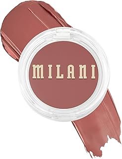 Milani Blush Makeup – Cheek Kiss Cream Blush for Cheeks, Buildable Cream-to-Gel Blusher & Lip Tint, Dewy Natural Color, Hydrating - Nude Kiss