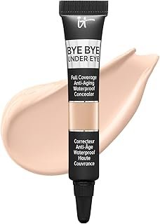 IT Cosmetics Bye Bye Under Eye Travel Concealer - Water-Resistant, 24H Full Coverage Brightening Concealer For Dark Circles, Fine Lines, Redness & Discoloration, Color Correcting Cream - 0.11 fl oz
