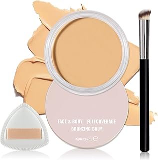 Under Eye Corrector,Cream Concealer Full Coverage for Mature Skin,Vegan Under Eye Cream Dark Circles Cover up Makeup Concealer Makeup,Under Eye Brightener (04 Nougatine)