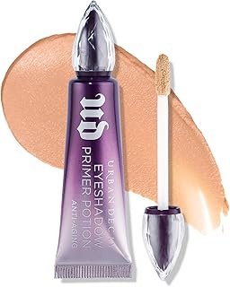 Urban Decay Anti-Aging Eyeshadow Primer Potion - Nude Eye Primer for Crease-Resistant & Long-Lasting Eye Makeup, Improves Look of Fine Lines & Texture, Smooths & Preps Eyelid Base, Vegan, Paraben-free