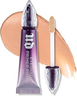 Urban Decay Anti-Aging Eyeshadow Primer Potion - Nude Eye Primer for Crease-Resistant & Long-Lasting Eye Makeup, Improves Look of Fine Lines & Texture, Smooths & Preps Eyelid Base, Vegan, Paraben-free