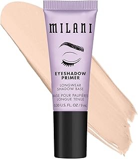 Milani Eyeshadow Primer - Clear Lightweight Eye Makeup Base for Crease-Proof Longwear - Preps Lids for Vibrant Color on All Skin Types - 1 Pack