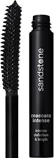 Sandstone Scandinavia Hypoallergenic Mascara for Sensitive Eyes – Smudge-Proof & Sweatproof Lengthening Mascara with Lash Separation – Vegan, Fragrance-Free & Allergy Certified – Black