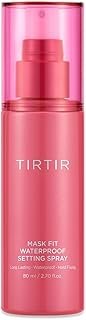 TIRTIR Waterproof Setting Spray – 24 Hour Long Lasting Fix, Sweatproof Water Resistant Makeup Finisher – Ethanol Free, Semi Matte Finish for Oily Skin – Korean Makeup Fixer