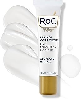 RoC Retinol Correxion Under Eye Cream for Dark Circles & Puffiness, Daily Wrinkle Cream, Anti Aging Skin Care Treatment Women and Men, 0.5 oz (Packaging May Vary)