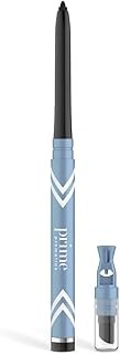 PRIME PROMETICS PrimeEyes Glide Eyeliner for Mature Women – Water-Resistant, Long-Stay and Mess-Proof – Gel Cream Texture, Discreet Sharpener and Effective Smudger (Black)