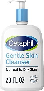 Cetaphil Face Wash, Hydrating Gentle Skin Cleanser for Dry to Normal Sensitive Skin, 20 oz, Fragrance Free, Soap Free and Non-Foaming
