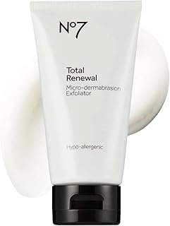 No7 Microdermabrasion Total Renewal Face Scrub - Exfoliating Face Wash & Dark Spot Corrector for Sensitive Skin - Helps to Reduce the Appearance of Fine Lines & Even Skin Tone (2.5 Oz)