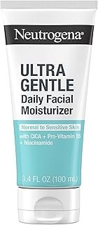 Neutrogena Fragrance Free Daily Facial Moisturizer, Face & Neck Moisturizer for Sensitive Skin with Vitamin B3, Pro-Vitamin B5 & Vitamin E Supports Skin's Dynamic Barrier, 3.4 fl. oz