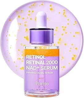 PURITO Retinol 0.1% + Retinal 0.1% Anti-Aging Facial Serum | for Wrinkles, Fine Lines & Firmer Skin | Dual Retinoids with NAD+, Improve Elasticity & Skin Texture | Korean Skincare, 30mL 1.01 fl.oz