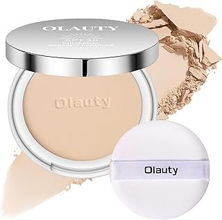 Mineral Powder Foundation with SPF 30+, 4‑in‑1 Pressed Powder Sunscreen for Face, Concealer & Finishing Compact Powder, Light‑to‑Medium Coverage, Matte Oil Control, Natural Ivory
