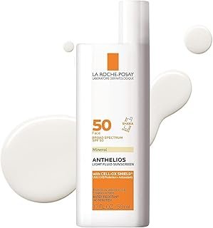La Roche-Posay Anthelios Sunscreen SPF 40, Ultra-Light Fluid Broad Spectrum SPF 40, Face Sunscreen with Titanium Dioxide Mineral, Lightweight & Fast-Absorbing, Oil-Free, Matte Finish