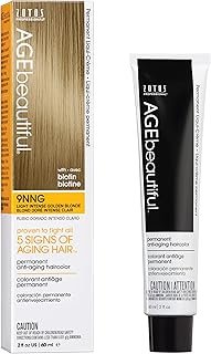 AGE beautiful Permanent Hair Color Dye Liqui Creme | 100% Gray Coverage | Anti-Aging Haircolor | Biotin for Thicker, Fuller, Healthier Hair | Professional Salon Coloring