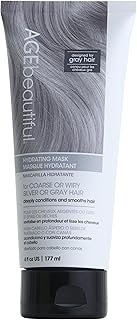 AGE beautiful Hydrating Mask for Wiry, Coarse Silver or Gray Hair, with Silk Amino Acids & Keratin, Deeply Condition & Reduce Frizz for Smooth, Shiny Hair