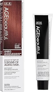 AGE beautiful Permanent Hair Color Dye Liqui Creme | 100% Gray Coverage | Anti-Aging Haircolor | Biotin for Thicker, Fuller Hair | Professional Salon Coloring