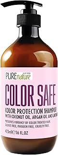 Color Safe Shampoo - Sulfate Free for Color Treated Hair - Moisturizing and Nourishing Care - Paraben Free, Color Protecting Formula - Professional Salon Grade Quality for Men and Women - 16 Fl Oz