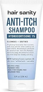 Hydrocortisone 1% Shampoo for Itchy, Flaky & Dry Scalp Relief | Dermatologist-patented for itching & flaking linked to eczema, dandruff, scalp irritation. Sulfate-free, color-safe. Ages 2+.
