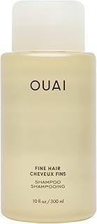 OUAI Fine Hair Shampoo - Biotin Thickening Shampoo for Flat, Thin Hair - Volumizing & Strengthening Keratin & Chia Seed Oil for Women & Men - Lightweight, Color-Safe, Sulfate Free, 10 Oz