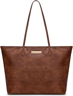 Medium Tote Bags for Women Shoulder Handbag with Zipper Lightweight Everyday Purse for Work, Travel, or Shopping