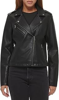 Women's The Classic Faux Leather Moto Jacket (Regular & Plus Size)