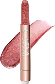 tarte maracuja juicy shimmer glass lip plump – Hydrating & Volumizing Lip Gloss Balm with Hyaluronic Acid & Vitamin E, Plumps & Moisturizes, Vegan & Cruelty-Free