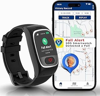 Seculife Smartwatch: Medical Alert Bracelet with GPS Tracker, Fall Detection Smart Watch, 2 Way Calling, SOS Button, Medical Watch, Emergency Device for Seniors, Life Alert System, Elderly Monitoring