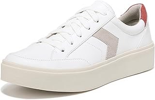 Dr. Scholl's Shoes Women's Madison Lace Sneaker Oxford, White Smooth, 7.5 Wide